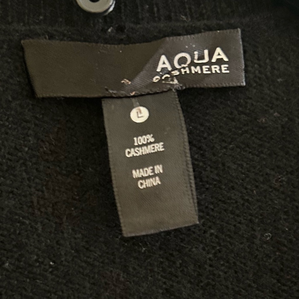 Aqua Cashmere Cardigan - Picture 6 of 6
